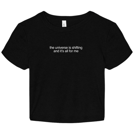Universe Is Shifting Lyric Baby T-shirt Black | Maisie Peters