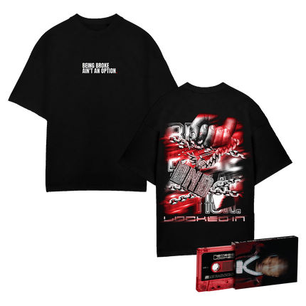 Locked In Cassette & Being Broke Ain't An Option Tee | Nemzzz