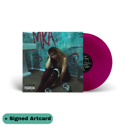 My Reckless Abandon (Raspberry Vinyl) with CD-sized signed artcard