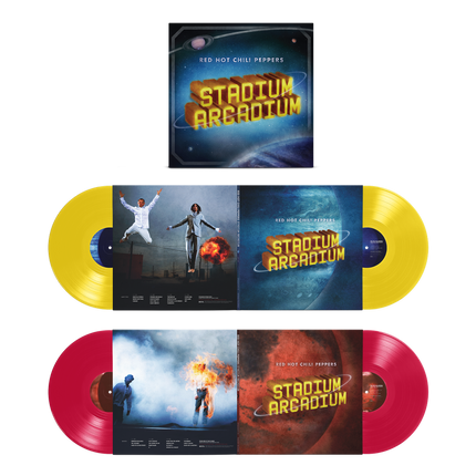 Stadium Arcadium: 20th Anniversary Limited Edition Canary Yellow & Apple Red 4LP | Red Hot Chili Peppers