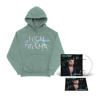 Adam Lambert High Drama Signed CD + Hoodie