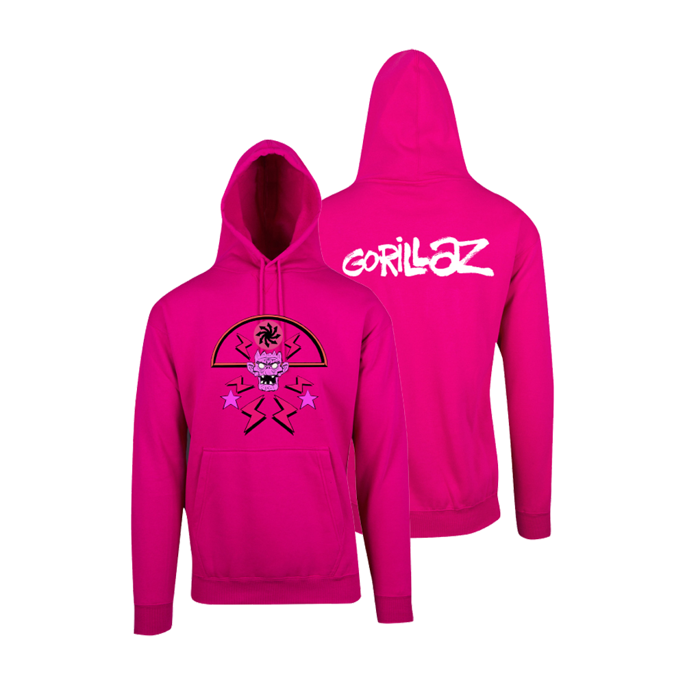 Gorillaz Cult Logo Aus Hoodie Pink Warner Music Australia Store