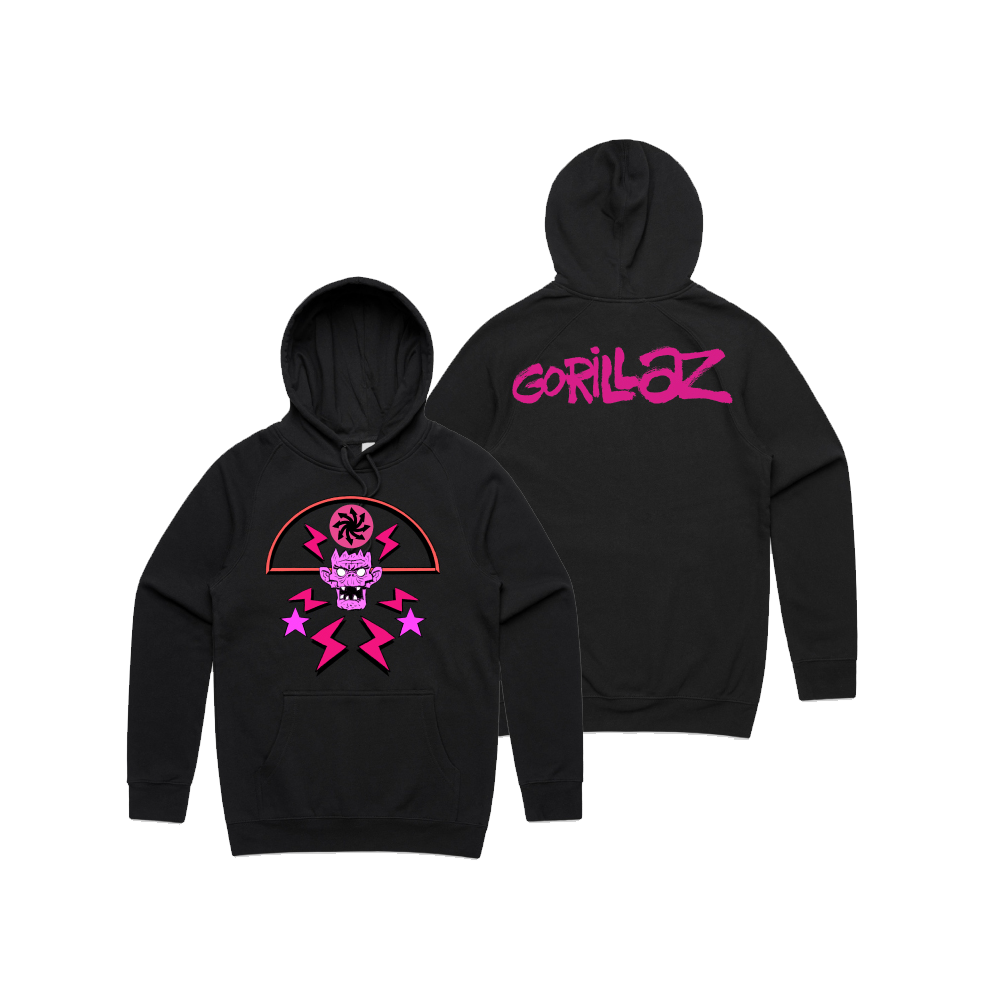 Gorillaz Cult of Gorillaz Hoodie Black Warner Music Australia Store