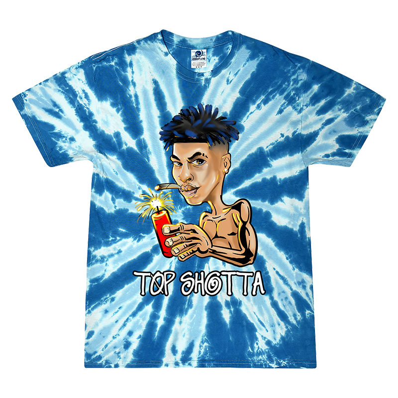 Dynamite Blue Tie Dye T Shirt Digital Download Nle Choppa Warner Music Australia Store 