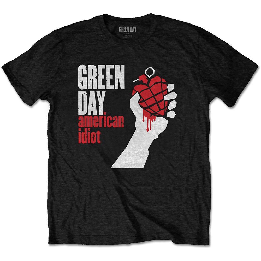 Green Day Unisex T Shirt American Idiot Green Day Warner Music green-day-unisex-t-shirt-american-idiot-green-day-warner-music