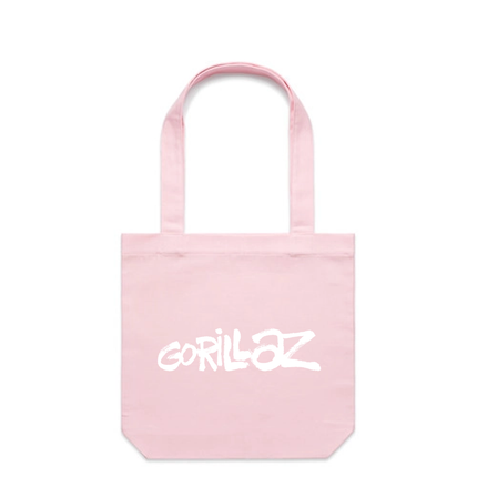 Gorillaz Logo Pink Tote Bag