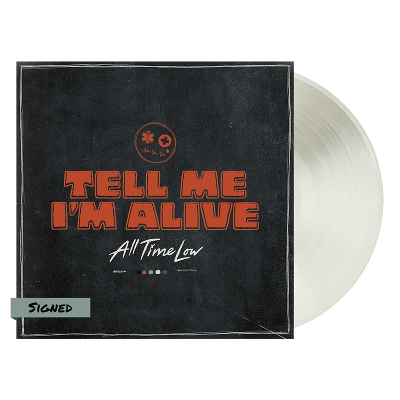 Tell Me I’m Alive Autographed Art Card Milky Clear Vinyl