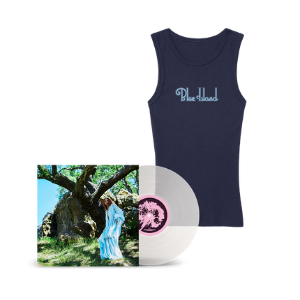 Fan Pack - Blue Island - Translucent Milky Clear Vinyl & Blue Island Tank | Rayvn Lenae