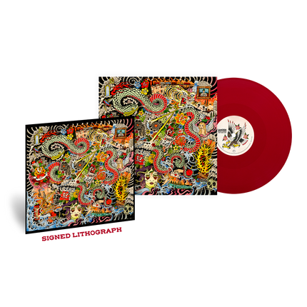 The Hard Way - Rusty Red Vinyl with Signed Lithograph Fan Pack | Cameron Whitcomb