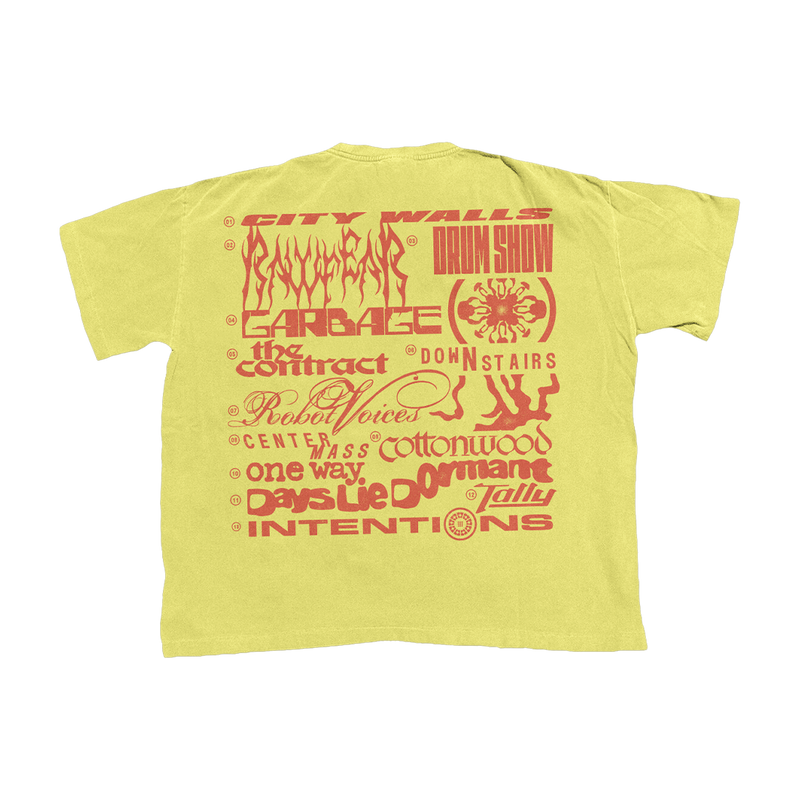 Breach Tracklist T-Shirt | Twenty One Pilots