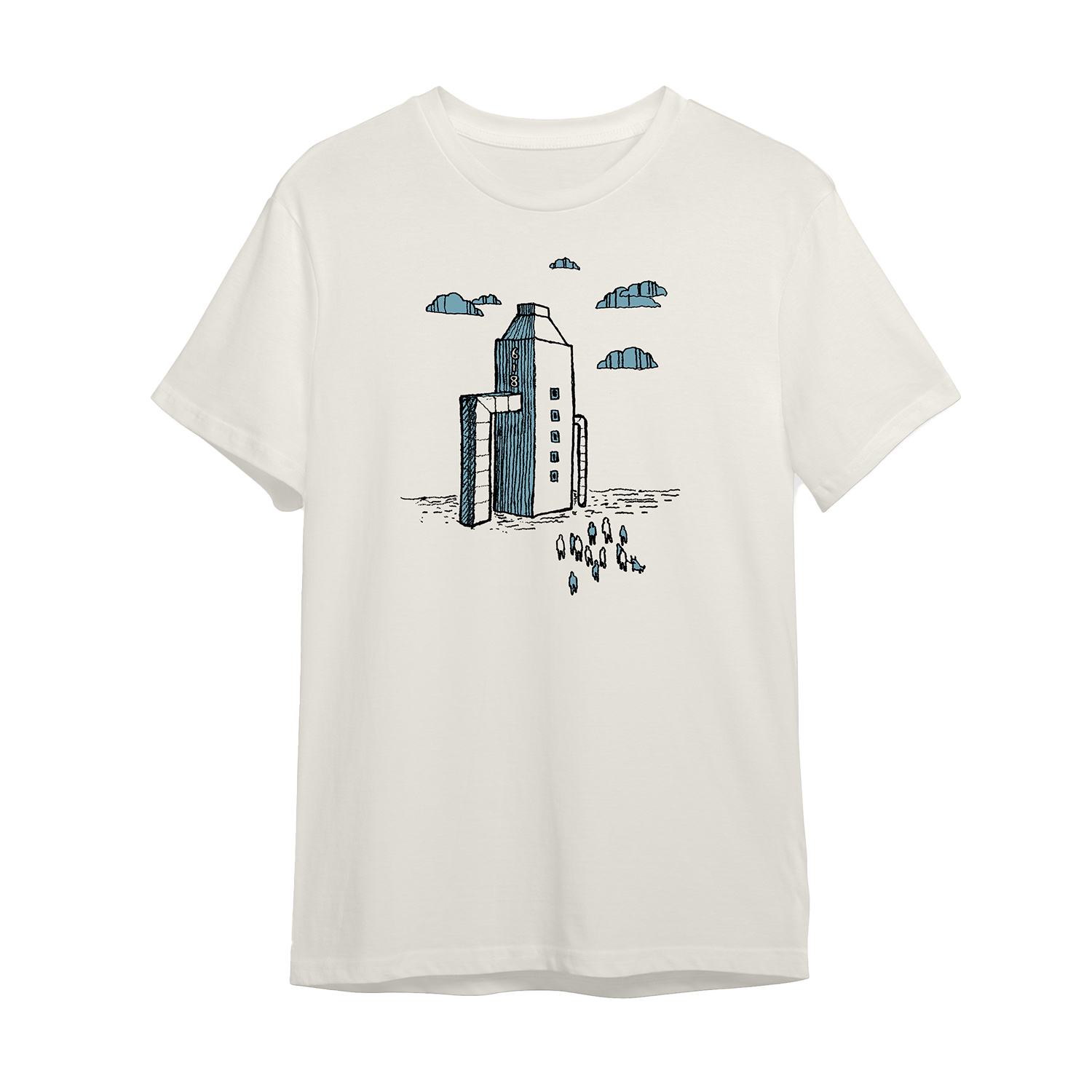 Painting of a Panic Attack Drawing T-Shirt | Frightened Rabbit – Warner ...
