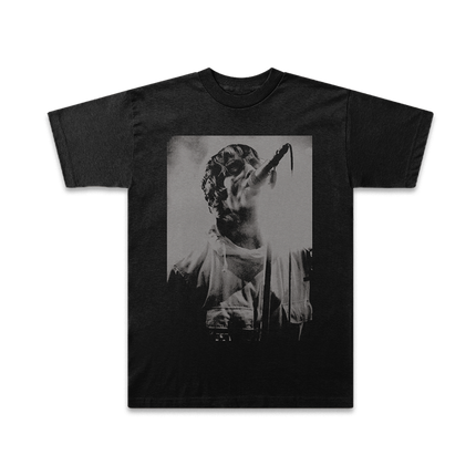 Liam Gallagher Knebworth 22 Live Photo T-Shirt Black