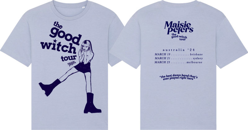 The Good Witch Aus Tour T-shirt Blue | Maisie Peters