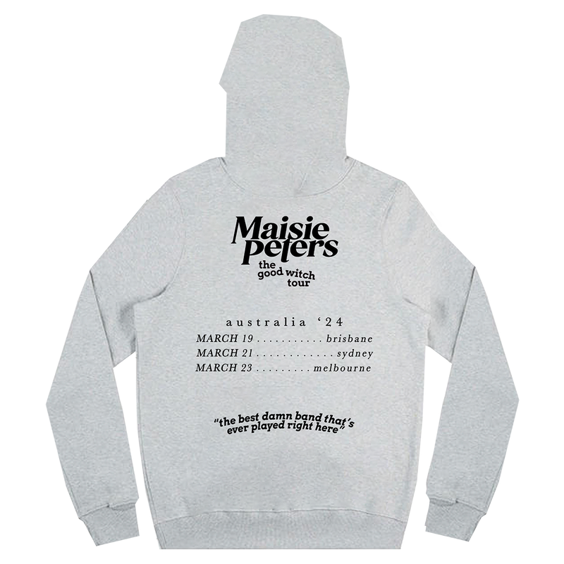 I Won The Breakup Aus 2024 Tour Hoodie Grey | Maisie Peters back