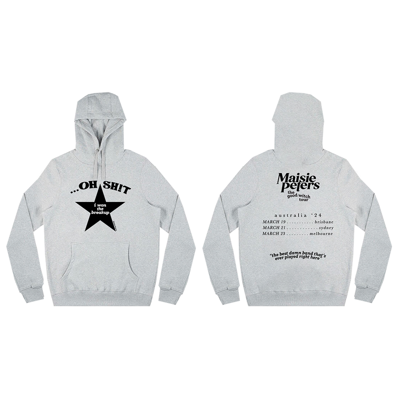 I Won The Breakup Aus 2024 Tour Hoodie Grey | Maisie Peters