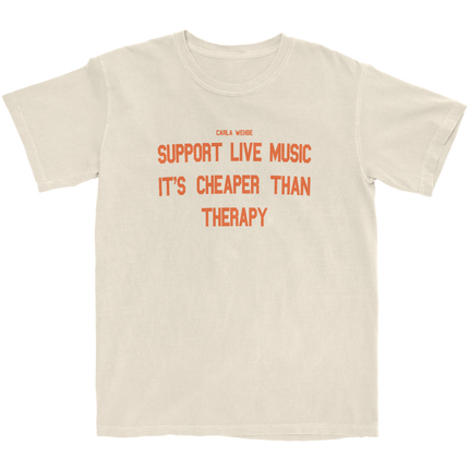 Support Live Music Therapy T-Shirt | Carla Wehbe