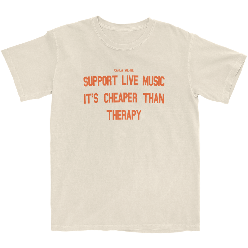 Support Live Music Therapy T-Shirt | Carla Wehbe
