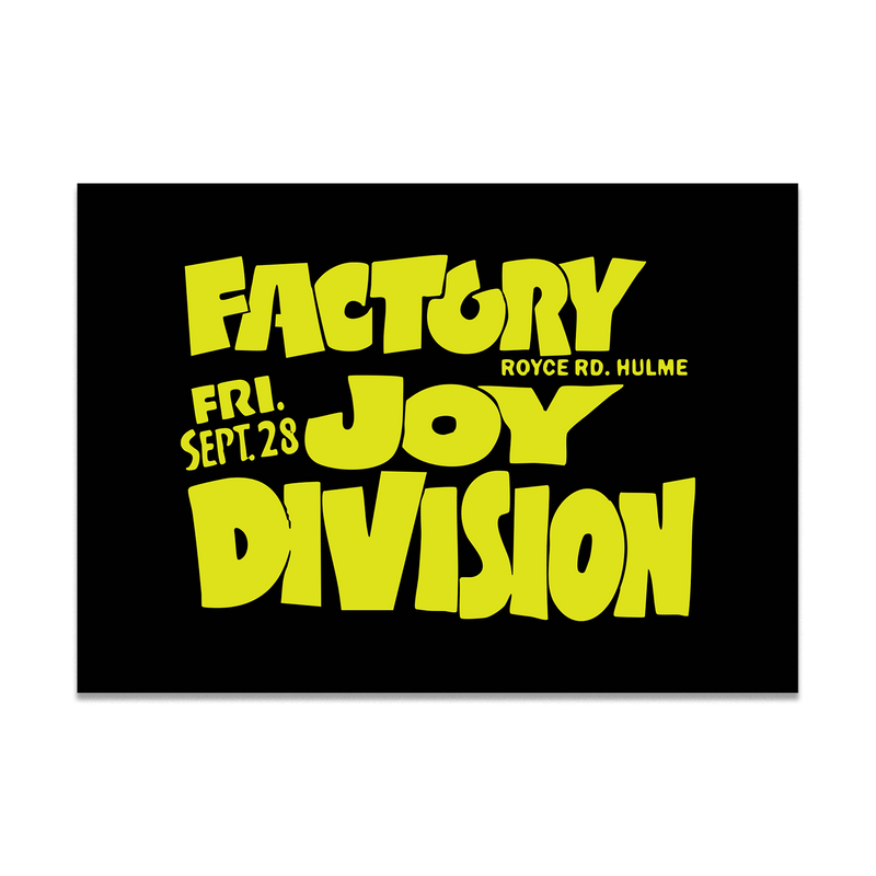 Factory Joy Division Print