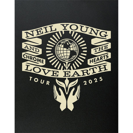 2025 Love Earth Tour Hands Print | Neil Young & The Chrome Hearts