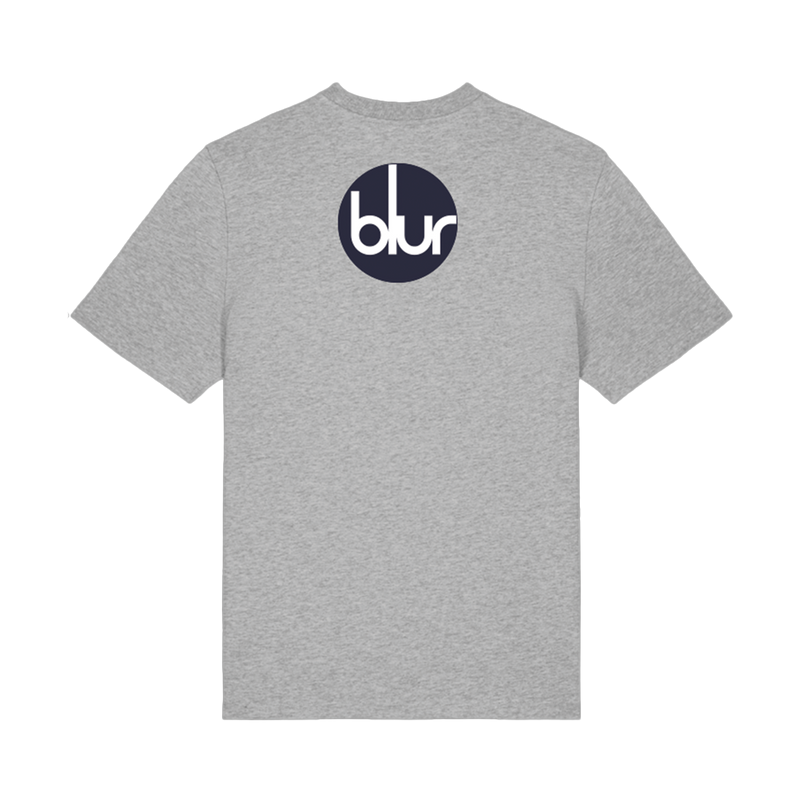 Modern Life Is Rubbish Logo T-shirt Grey | Blur