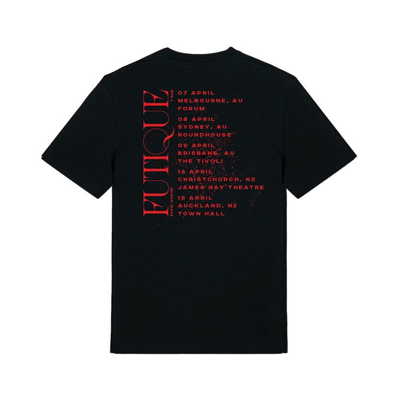 Futique Repeat Aus NZ 2026 Tour T-shirt Black | Biffy Clyro