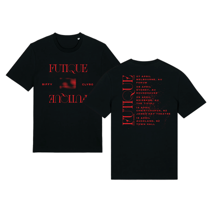 Futique Repeat Aus NZ 2026 Tour T-shirt Black | Biffy Clyro