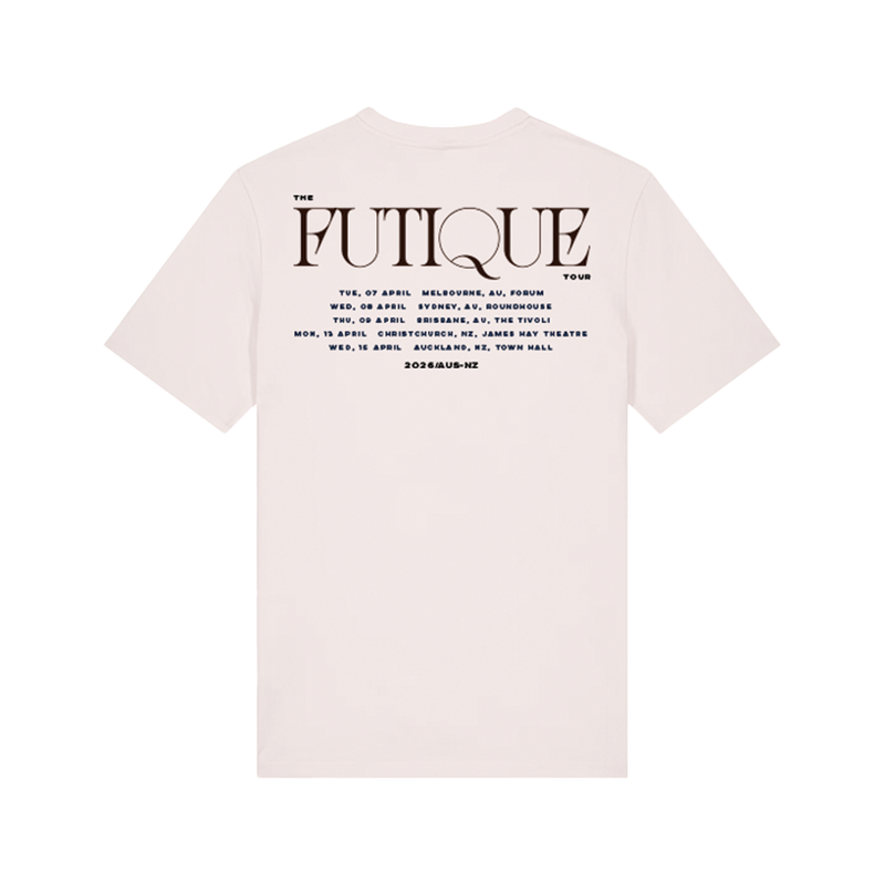 Futique Squiggle Aus NZ 2026 Tour T-shirt Natural | Biffy Clyro