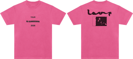 LOOP TOUR SCRIPT PINK TEE | Ed Sheeran