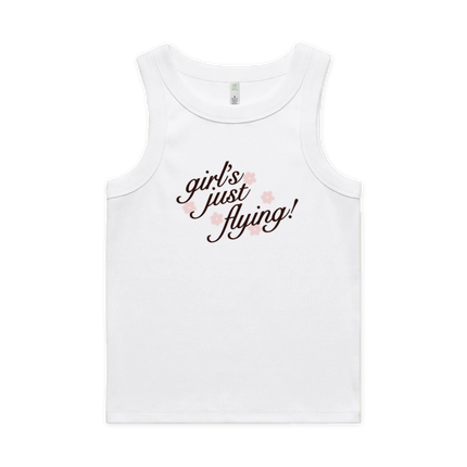 Girl's Just Flying Tank White | Maisie Peters