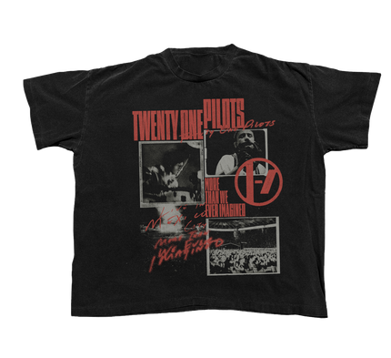 “IMAGINED” SCRIPT PHOTO TEE | Twenty One Pilots