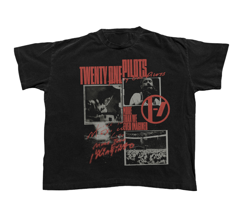 “IMAGINED” SCRIPT PHOTO TEE | Twenty One Pilots