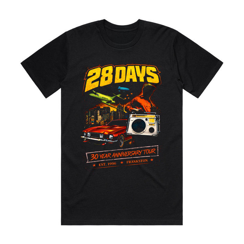 Upstyledown 30th Anniversary Tour T-Shirt | 28 Days