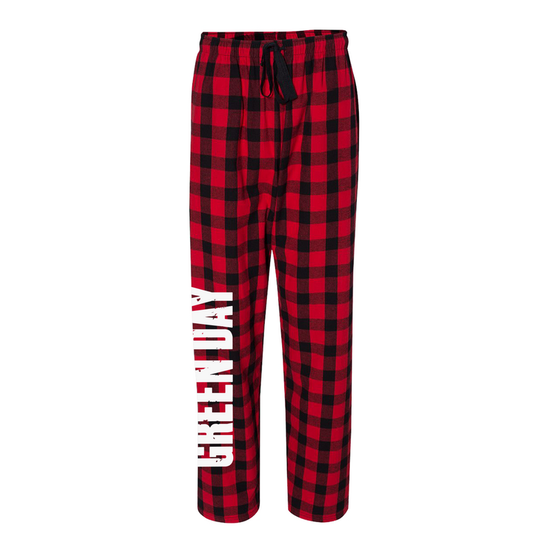 Logo Flannel Pajama Set | Green Day