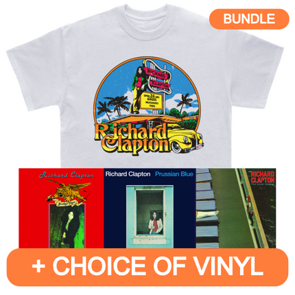 50th Anniversary T-Shirt + Choice of 3 Vinyl | Richard Clapton