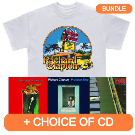 50th Anniversary T-Shirt + Choice of 3 CDs | Richard Clapton