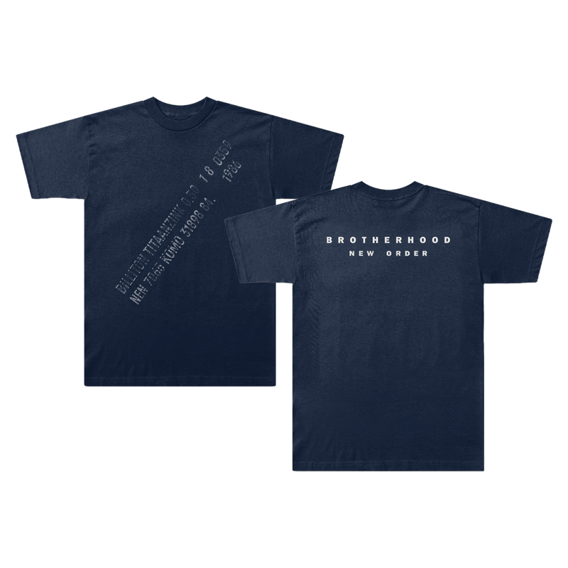 Brotherhood Stamp T-Shirt Navy | New Order 