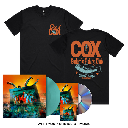 Cox Endemic Fishing Club Tee & Album Bundle | Brad Cox