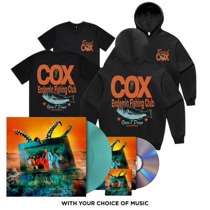Cox Endemic Fishing Club Tee, Hoodie & Album Bundle | Brad Cox