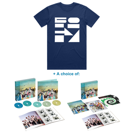 ENZ 50 Blue T-Shirt + Music Bundle | Split Enz