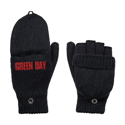 Logo Convertible Mittens | Green Day 