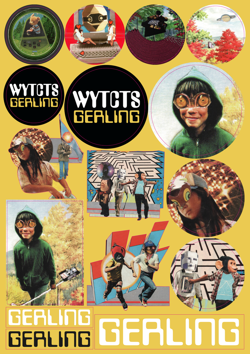 When Young Terrorists Chase The Sun (2LP Black Vinyl) with Free A4 Sticker-Sheet