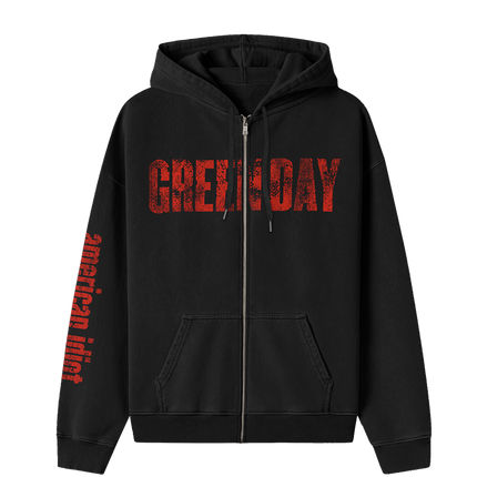 American Idiot Photo Back Zip Hoodie | Green Day