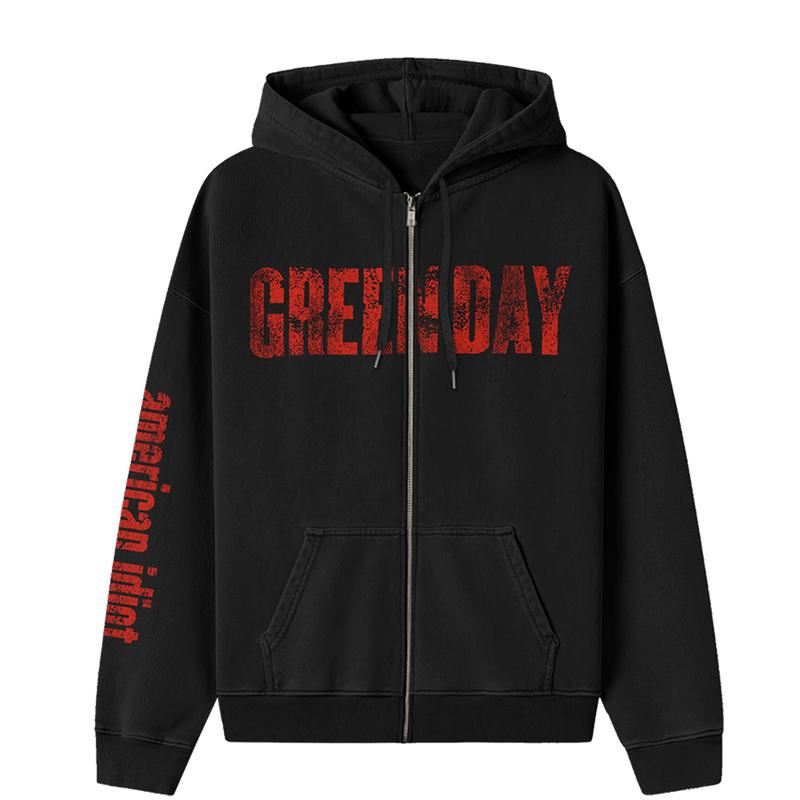 American Idiot Photo Back Zip Hoodie | Green Day