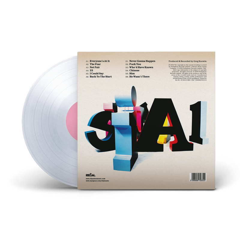 It's Not Me, It's You Crystal Clear Vinyl | Lily Allen