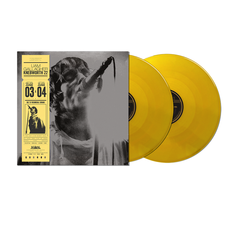 Liam Gallagehr Knebworth 22 Sun Yellow 2LP