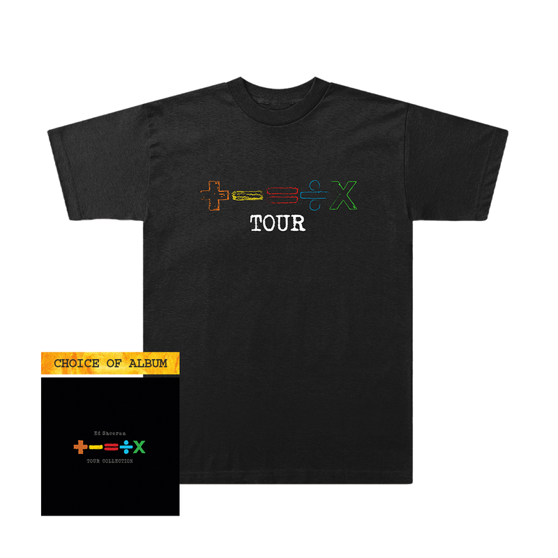 '+-=÷×' (TOUR COLLECTION) T-Shirt + Album Bundle | Ed Sheeran