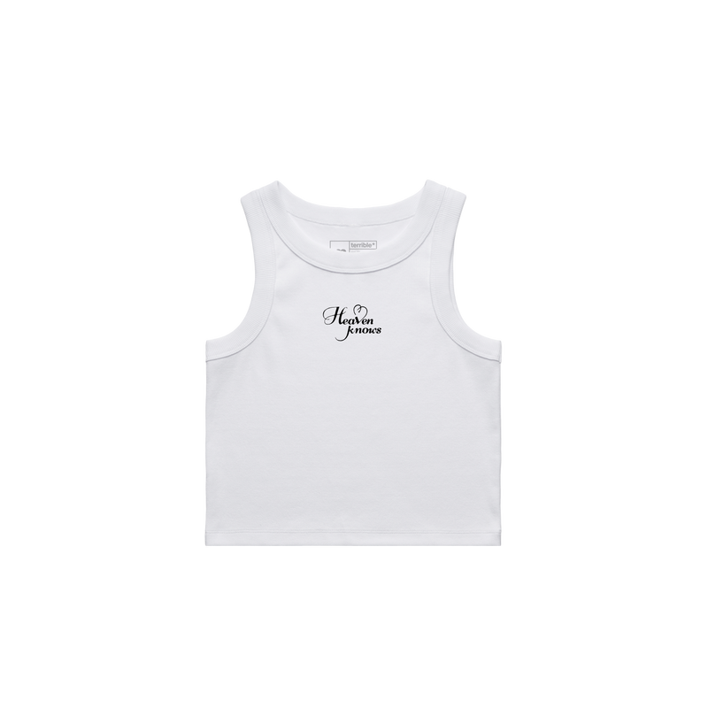 Heaven White Tank | PinkPantheress