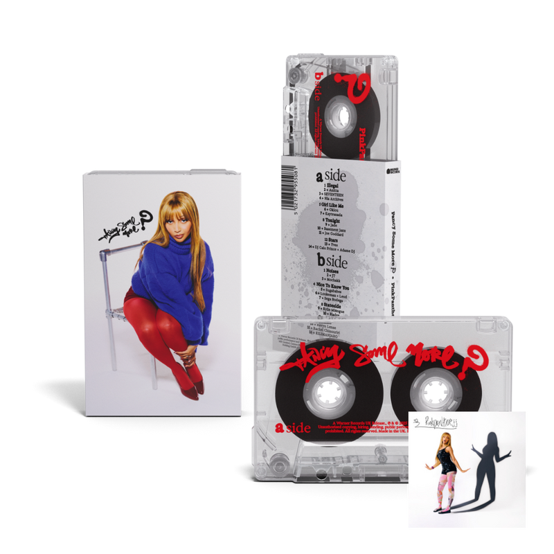 'Fancy Some More?' Clear & Grey Cassette with Signed Card | PinkPantheress
