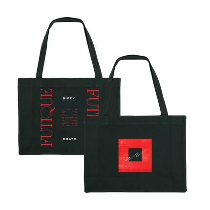 Red Squiggle Futique Tracklist Tote Bag Black | Biffy Clyro
