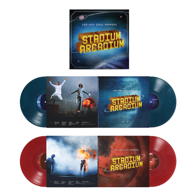 Stadium Arcadium: 20th Anniversary Limited Edition Sea Blue & Ruby Red 4LP | Red Hot Chili Peppers